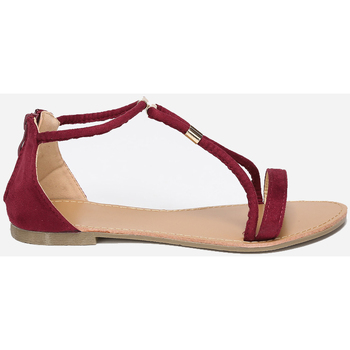 Pantofi Femei Sandale La Modeuse 15254_P42052 roșu