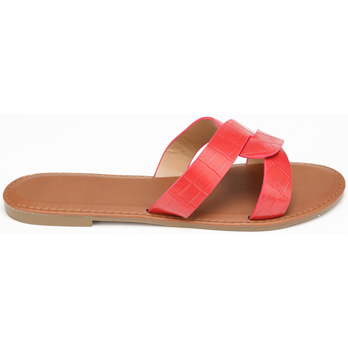Pantofi Femei  Flip-Flops La Modeuse 16155_P47368 roșu