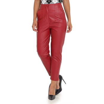 Îmbracaminte Femei Pantaloni  La Modeuse 18781_P53306 roșu