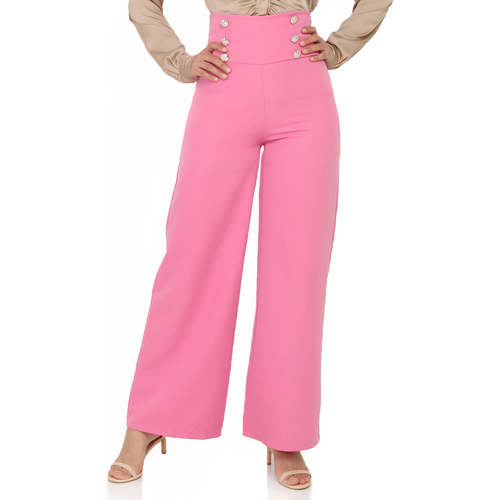 Îmbracaminte Femei Pantaloni  La Modeuse 18920_P53815 roz