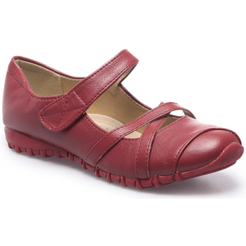 Pantofi Femei Balerin și Balerini cu curea La Modeuse 24070_P60721 roșu
