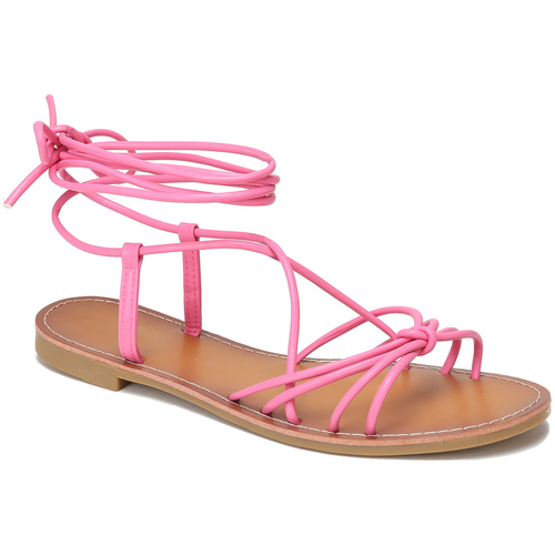 Pantofi Femei Sandale La Modeuse 58057_P132574 roz