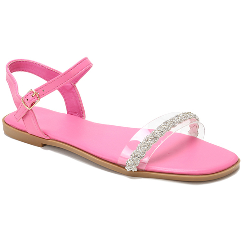 Pantofi Femei Sandale La Modeuse 58250_P133701 roz