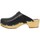 Pantofi Femei Papuci de vară Hoof Chloe Studs Croco Femme Noir Negru