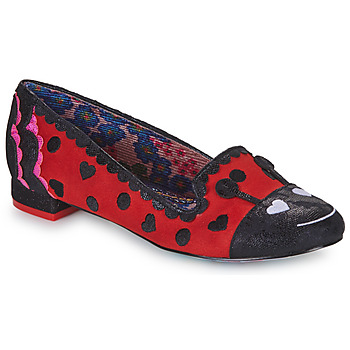 Pantofi Femei Balerin și Balerini cu curea Irregular Choice BUG IT UP Roșu / Negru