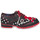 Pantofi Femei Pantofi Derby Irregular Choice SOCKHOP SWEETIES Negru / Roșu