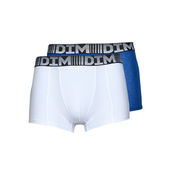 Lenjerie intimă Bărbați Boxeri DIM AIR COTON 3DFLEX PACK X2 Albastru / Alb