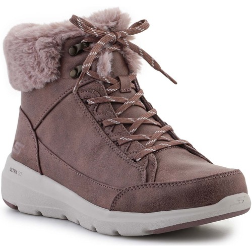 Pantofi Femei Ghete Skechers Glacial Ultra Cozyly 144178-MVE roz