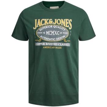 Îmbracaminte Băieți Tricouri mânecă scurtă Jack & Jones  verde