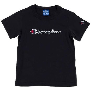 Îmbracaminte Copii Tricouri mânecă scurtă Champion Crewneck Tshirt Negru