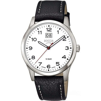 Ceasuri & Bijuterii Bărbați Ceasuri Analogice Boccia 3580-05, Quartz, 41mm, 10ATM Argintiu