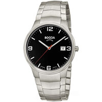 Ceasuri & Bijuterii Bărbați Ceasuri Analogice Boccia 3656-02, Quartz, 39mm, 5ATM Argintiu