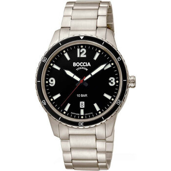 Ceasuri & Bijuterii Bărbați Ceasuri Analogice Boccia 3635-03, Quartz, 42mm, 10ATM Argintiu