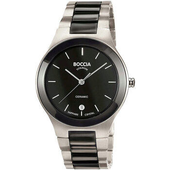 Ceasuri & Bijuterii Bărbați Ceasuri Analogice Boccia 3628-01, Quartz, 38mm, 5ATM Argintiu