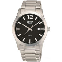 Ceasuri & Bijuterii Bărbați Ceasuri Analogice Boccia 3619-02, Quartz, 40mm, 5ATM Argintiu