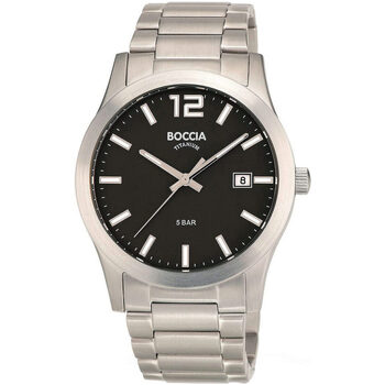 Ceasuri & Bijuterii Bărbați Ceasuri Analogice Boccia 3619-02, Quartz, 40mm, 5ATM Argintiu