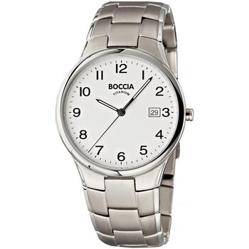 Ceasuri & Bijuterii Bărbați Ceasuri Analogice Boccia 3512-08, Quartz, 36mm, 5ATM Argintiu