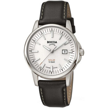 Ceasuri & Bijuterii Bărbați Ceasuri Analogice Boccia 3643-01, Quartz, 39mm, 5ATM Argintiu
