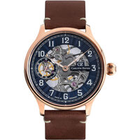 Ceasuri & Bijuterii Bărbați Ceasuri Analogice Carl Von Zeyten CVZ0021RBL, Automatic, 45mm, 3ATM Auriu