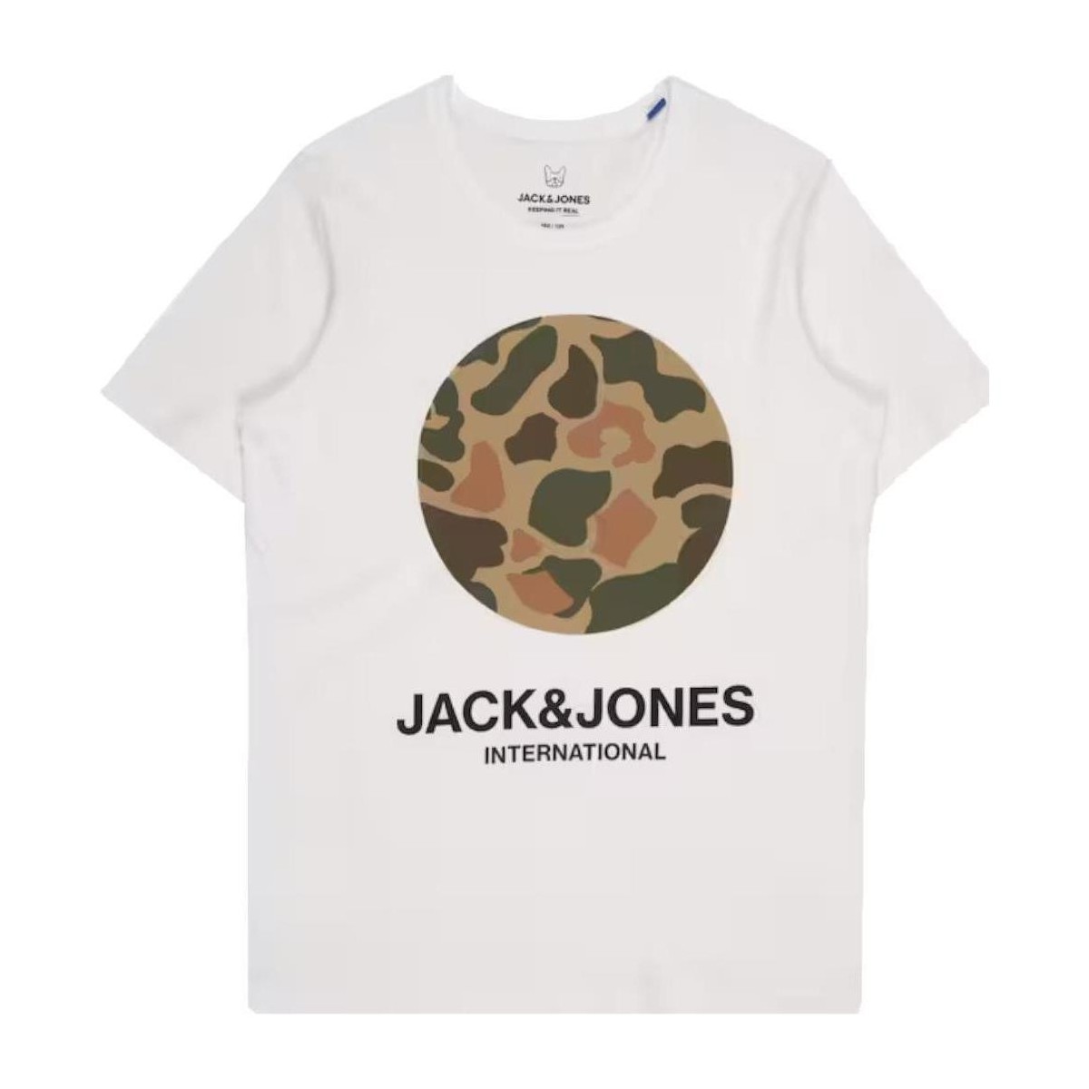 Îmbracaminte Băieți Tricouri mânecă scurtă Jack & Jones  Alb