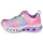 Pantofi Fete Pantofi sport Casual Skechers FLUTTER HEART LIGHTS Pink / Blue / White