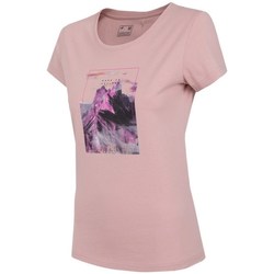 Îmbracaminte Femei Tricouri mânecă scurtă 4F TSD060 roz