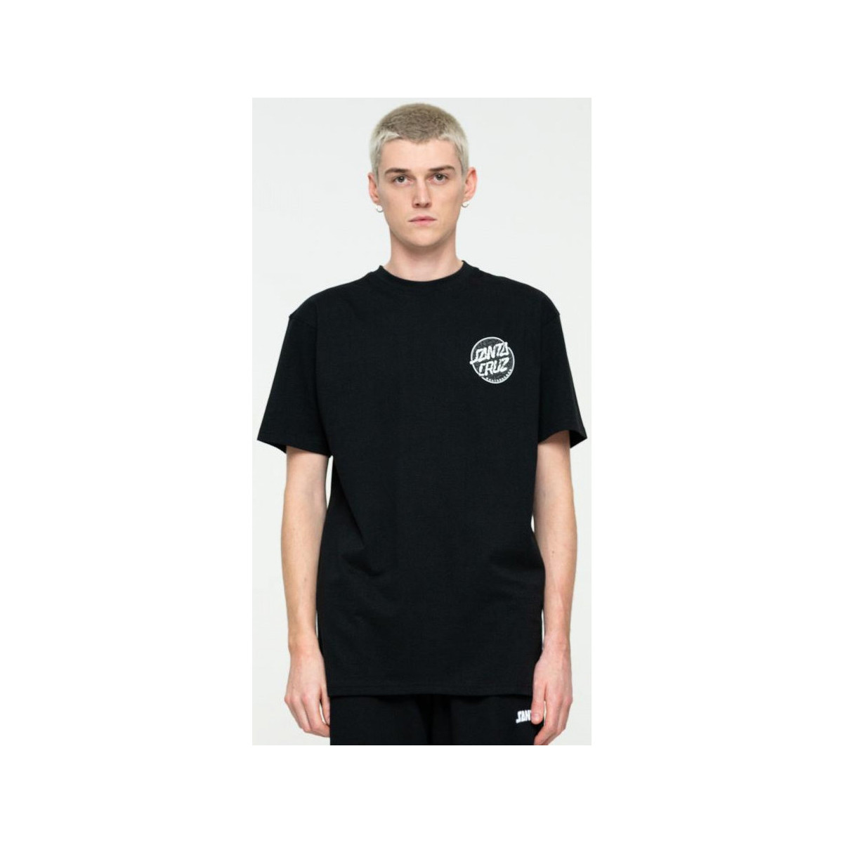 Îmbracaminte Bărbați Tricouri & Tricouri Polo Santa Cruz Alive dot t-shirt Negru
