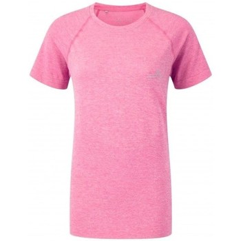 Îmbracaminte Femei Tricouri mânecă scurtă Ronhill Aspiration Cool Knit SS Tee roz