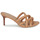 Pantofi Femei Papuci de vară Lauren Ralph Lauren LILIANA-SANDALS-HEEL SANDAL Ecru