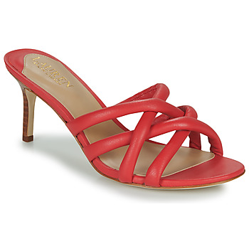 Pantofi Femei Papuci de vară Lauren Ralph Lauren LILIANA-SANDALS-HEEL SANDAL Roșu