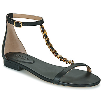 Pantofi Femei Sandale Lauren Ralph Lauren ELISE-SANDALS-FLAT SANDAL Negru