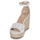 Pantofi Femei Sandale Lauren Ralph Lauren HAANA-ESPADRILLES-WEDGE Alb