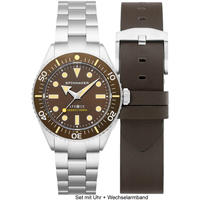Ceasuri & Bijuterii Bărbați Ceasuri Analogice Spinnaker SP-5097-33, Automatic, 40mm, 30ATM Argintiu