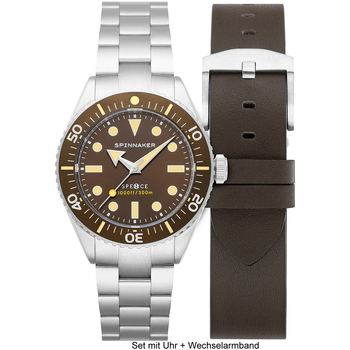 Ceasuri & Bijuterii Bărbați Ceasuri Analogice Spinnaker SP-5097-33, Automatic, 40mm, 30ATM Argintiu
