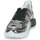 Pantofi Femei Pantofi sport Casual Love Moschino SUPERHEART Negru / Alb / Argintiu