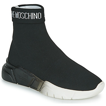 Pantofi Femei Pantofi sport stil gheata Love Moschino LOVE MOSCHINO SOCKS Negru
