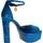 Pantofi Femei Sandale Kurt Geiger London SHOREDITCH HIGH PLATFOR albastru