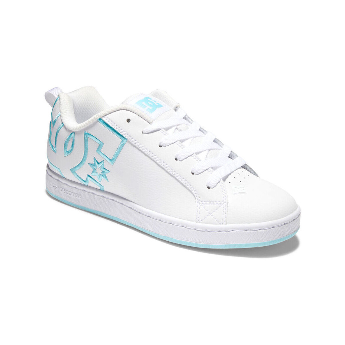 Pantofi Femei Sneakers DC Shoes Court graffik 300678 WHITE/WHITE/BLUE (XWWB) Alb