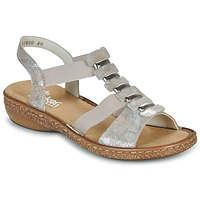 Pantofi Femei Sandale
 Rieker  Roz / Argintiu