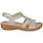 Pantofi Femei Sandale Rieker 62850-90 Roz / Argintiu