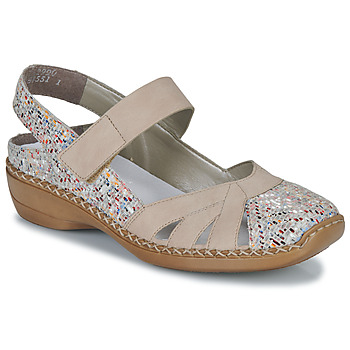 Pantofi Femei Sandale Rieker 41352-90 Roz / Bej