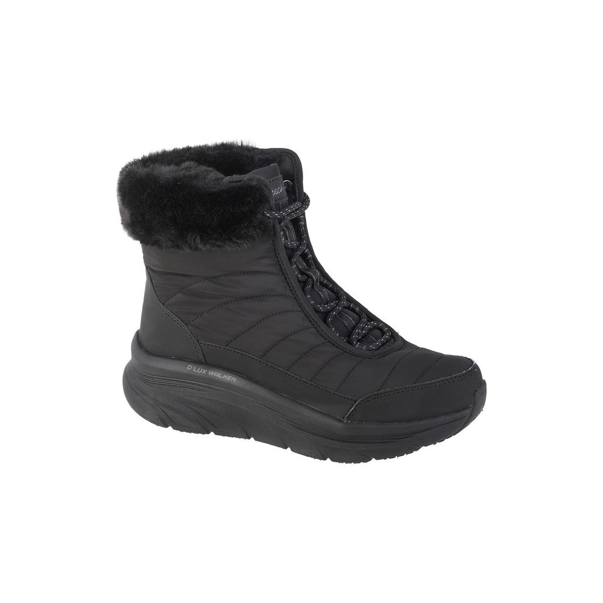 Pantofi Femei Pantofi sport stil gheata Skechers Dlux Walker Winter Solstice Negru