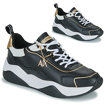 Pantofi Femei Pantofi sport Casual Armani Exchange XV580-XDX104 Negru / Alb / Auriu