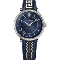 Ceasuri & Bijuterii Bărbați Ceasuri Analogice Versace VE5A01121, Quartz, 42mm, 5ATM Argintiu