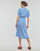 Îmbracaminte Femei Rochii lungi Vero Moda VMBUMPY SS CALF SHIRT DRESS NOOS Albastru / BLC