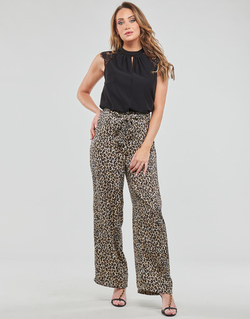 Îmbracaminte Femei Pantalon 5 buzunare Vero Moda VMONY NW PANT WVN LCS Leopard