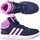 Pantofi Copii Pantofi sport stil gheata adidas Originals Hoops Mid 30 K Albastru marim, Roz