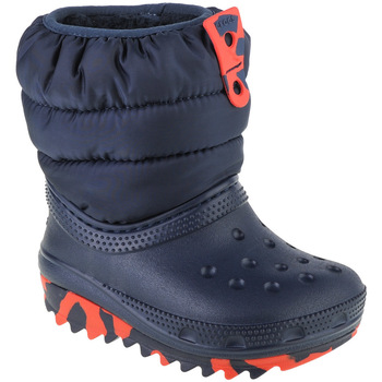 Pantofi Băieți Cizme de zapadă Crocs Classic Neo Puff Boot Toddler albastru