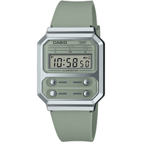 Ceasuri & Bijuterii Bărbați Ceasuri Digitale Casio A100WEF-3AEF, Quartz, 33mm, 3ATM Argintiu