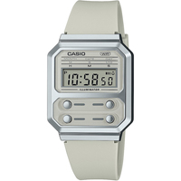 Ceasuri & Bijuterii Bărbați Ceasuri Digitale Casio A100WEF-8AEF, Quartz, 33mm, 3ATM Argintiu